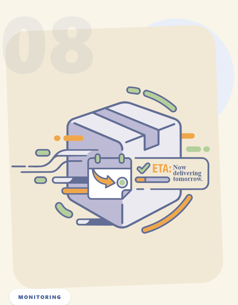 Bellmont shipment monitoring artwork